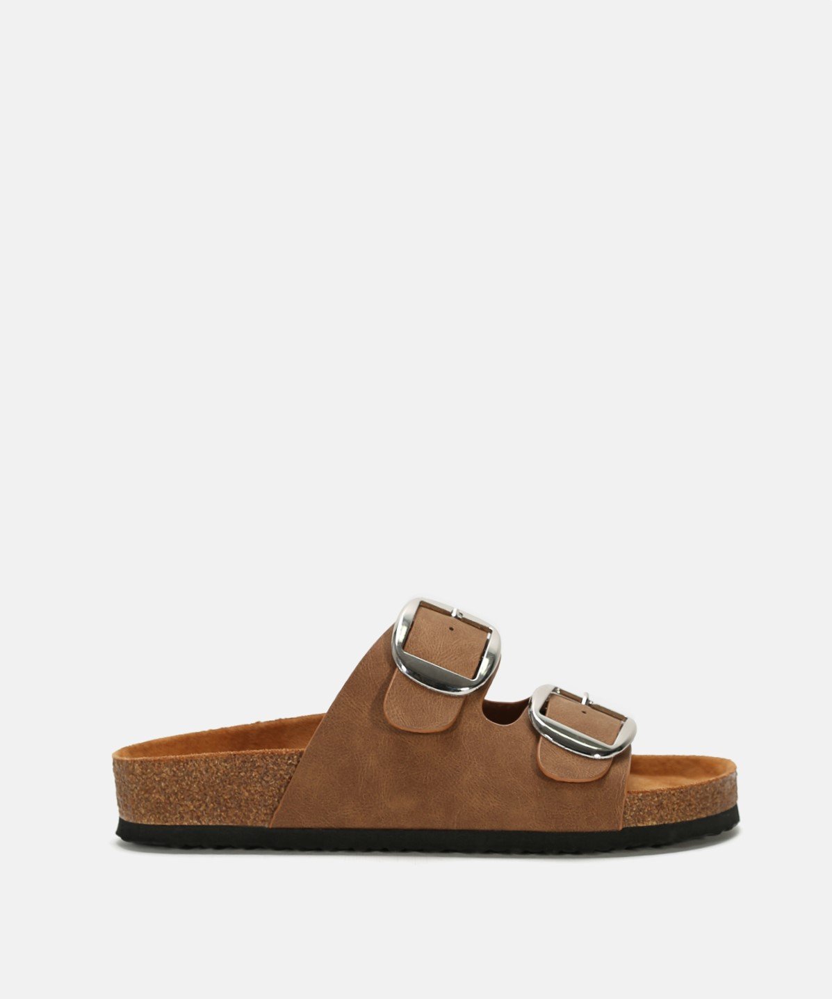 Sand&aacute;lia rasa dupla fivela